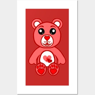 Red Warrior Bear 2.0 Posters and Art